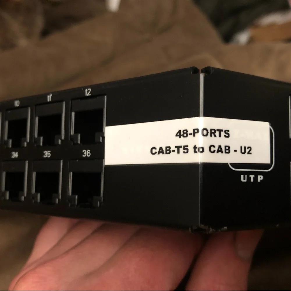 48-PORT PANEL 110-MOD 8W8P UTP, Z-MAX SERIES Siemon Z-PNLA-U48E Z-MAX 48 port